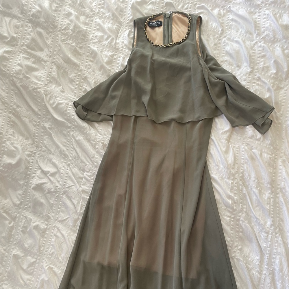 Olive Green bebe Dress